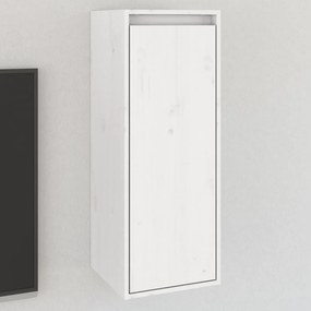vidaXL Ντουλάπι Τοίχου Λευκό 30 x 30 x 80 εκ. από Μασίφ Ξύλο Πεύκου