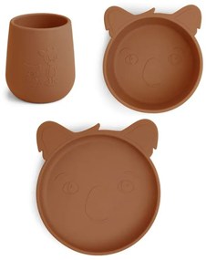 Nuuroo Judi Σετ φαγητού σιλικόνης 3τμχ Koala Caramel Cafe