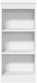 vidaXL Τραπέζι Μπαρ με Ράφια Λευκό 95x47x103,5 εκ. Επεξεργ. Ξύλο