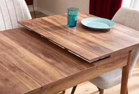 Extendable Dining Table &amp; Chairs Set (7 Pieces) Lidyana - Cream Cream