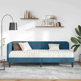 vidaXL Κρεβάτι Γωνίας Μπλε 80 x 200 cm Βελούδο