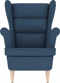 vidaXL πολυθρόνα μπλε 74x84x100 cm Ύφασμα