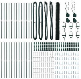 vidaXL Στύλος Περιφράξεων Πράσινο 50 x 1,6 μ (36 mm δίχτυ)