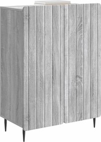vidaXL Πλαϊνό γραφείο Γκρι Sonoma 66 x 34,5 x 92 εκ.