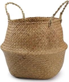 Ψάθινο καλάθι Υ35εκ. Ø 28εκ.(το άνοιγμα)