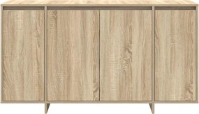 vidaXL Πλαϊνό γραφείο Δρύς Sonoma 135 x 41 x 75 εκ Επεξεργασμένο ξύλο