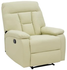 Armchair relax Terpsi PU cream 80x94x100cm 80x94x100 εκ.