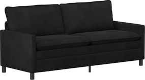 vidaXL Σετ Καναπέ 2 pcs Μαύρο Βελούδο