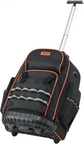 VEVOR Rolling Tool Backpack 72 Pockets Heavy Duty Roller Tool Bag on Wheels