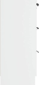 vidaXL Συρταριέρα Λευκή 60 x 30 x 70 εκ. από Επεξεργασμένο Ξύλο