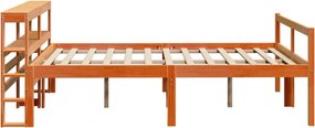 vidaXL Bed Frame 2 τμχ. Κερί Παλαίωσης 120 x 200 cm