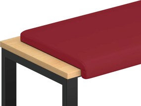 vidaXL Μαξιλάρι πάγκου Τεχνητό Δέρμα Κόκκινο Βάθος 35 εκ.