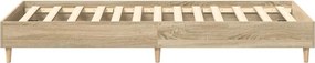 vidaXL Πλαίσιο κρεβατιού χωρίς στρώμα Sonoma Oak 90x190 cm