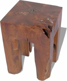vidaXL Σκαμπό από Μασίφ Ξύλο Teak