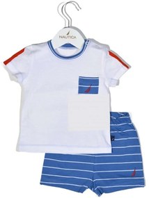 Παιδικό Σετ Μπλουζάκι Με Σορτς Jersey Organic 49-2121 Ριγέ Blue Nautica Νο68/73 100% Βαμβάκι