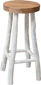 vidaXL Σκαμπό Μπαρ από Μασίφ Ξύλο Teak