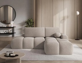 Γωνιακός Καναπές Vitalo-Μπεζ-Δεξιά