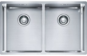 Franke Box BXX 220 34-34/ 120 34-34 Inox σατινέ Ανοξείδωτος Νεροχύτης 80cm