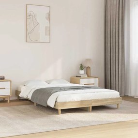 vidaXL Πλαίσιο Κρεβατιού Χωρ. Στρώμα Sonoma Δρυς 120x200εκ. Επ. Ξύλο