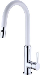 Sparke Pearl 05 White Matt - Μπαταρία Κουζίνας με Ντους