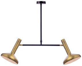 Φωτιστικό Οροφής Δίφωτο Aca Sherlock AR4182P69BB Brass