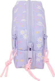 Κασετίνα Safta Bouquet Ροζ Λιλά 22 x 8,5 x 6 cm