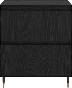 vidaXL Πλαϊνό γραφείο Μαύρη Οξυά 60 x 35 x 70 cm