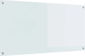 vidaXL Πίσω Πάνελ Κουζίνας Λευκό 120 x 60 cm σκληρυμένο γυαλί