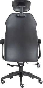 BF8300 Πολυθρόνα Γραφείου Διευθυντή, Microfiber Μαύρο PU Μαύρο   1τμχ