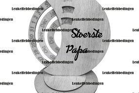 Intra απο ξύλο plywood 3mm-4mm πάχος Calendar Calendar Toughest Dad 3μ Δίασταση 15x15 cm INTRAFABR-124397056