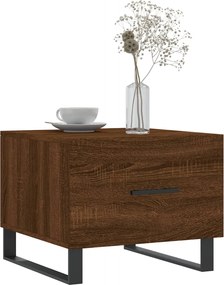 vidaXL Τραπεζάκια Σαλονιού 2 τεμ Brown Oak 50x50x40 εκ Επεξ. Ξύλο