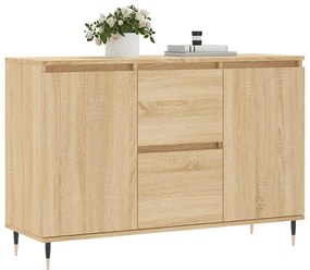 vidaXL Μπουφές Sonoma Δρυς 101,5 x 35 x 70 εκ. από Επεξεργασμένο Ξύλο