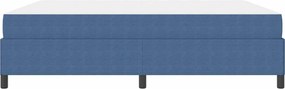 vidaXL Σκελετός Κρεβατιού με στρώμα Μπλε 180 x 200 cm ύφασμα