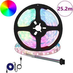 vidaXL Λωρίδα LED 12 pcs Μαύρο και Διαφανές 2100 χιλ