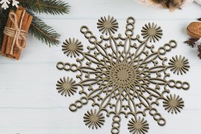 Σετ των 3 Intra απο ξύλο plywood 3mm-4mm πάχος Πρότυπο αποκοπής χριστουγεννιάτικων νιφάδων χιονιού Δίασταση 4x4 cm INTRAFABR-85137898