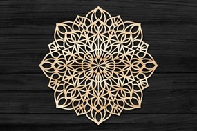 Intra απο ξύλο plywood 3mm-4mm πάχος 3D Mandala για Cricut Δίασταση 30x30 cm INTRAFABR-69584128