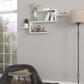 Βιβλιοθήκη Λευκό TWIST 104x14,5x49,4