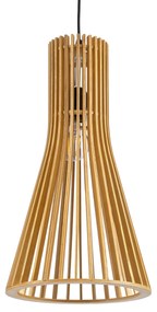 01700 GloboStar® GLOBOSTAR® SCANDINAVIA 01700 Boho Κρεμαστό Φωτιστικό Οροφής με Ντουί 1 x E27 AC 220-240V IP20 - Μπεζ - Μ25 x Π25 x Υ45cm