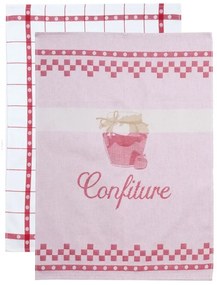 Ποτηρόπανα Ζακάρ 35 Σετ 2τμχ Apple Viopros 50x70cm 100% Cotton