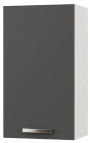 CHARLOTΤE Πάνω Ντουλάπι 40x30.5x71.8εκ με μεταλλικά χερούλια Γραφίτης SO-CV40GR