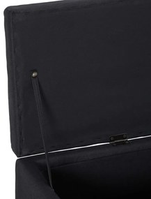 vidaXL Πάγκος με Αποθηκευτικό Χώρο Μαύρος 116 εκ. από Πολυεστέρα