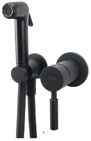 La Torre Flush Mix Black Brushed Μίκτης Εντοιχισμού 2 Οπών Με Ντουζάκι Shut-off