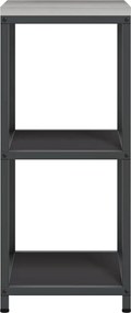 vidaXL Ράφι Κουζίνας HATTEM Μαύρο 40 x 50 x 92 εκ Ατσάλι