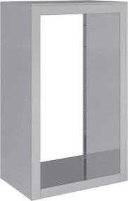 vidaXL Ράφι Καυσόξυλων 60x40x100 εκ. Γαλβανιζέ Ατσάλι
