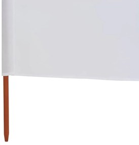 vidaXL Προστατευτικό Αέρα 9 Πάνελ Λευκό Άμμου 1200x160 εκ. Υφασμάτινο