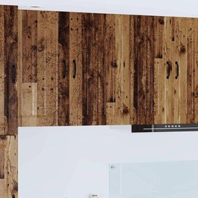 vidaXL Κρεμαστό ντουλάπι κουζίνας με ράφι Παλιό Ξύλο 50 x 31 x 80 εκ.