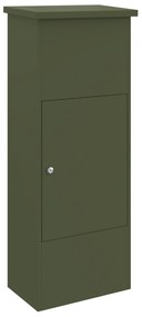 vidaXL Θυρίδα Πακέτων Λαδί 44.5 x 29 x 110.5 εκ Ατσάλι