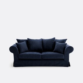 Καναπές-κρεβάτι, 2 ή 3 θέσεων, από μελανζέ πολυεστέρα, Adelia