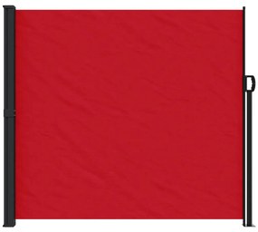 vidaXL Σκίαστρο Πλαϊνό Συρόμενο Κόκκινο 180 x 500 εκ.