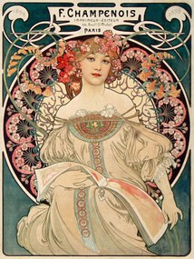 Εκτύπωση έργου τέχνης F. Champenois by Alphonse Mucha, (30 x 40 cm)